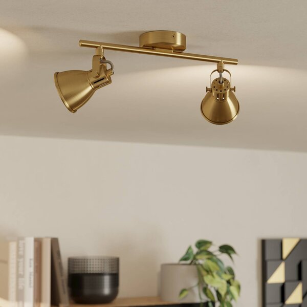 EGLO Faretto a soffitto Seras, Ottone / Oro, Soggiorno / Sala da pranzo, Metallo, Plafoniera