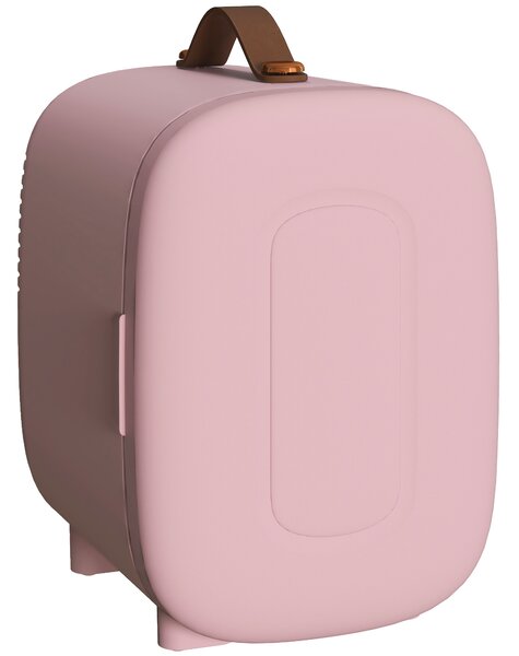 HOMCOM Mini Frigorifero per Cosmetici, Capacità di 4 L, 20,3x26,3x28 cm, Rosa | Aosom Italy