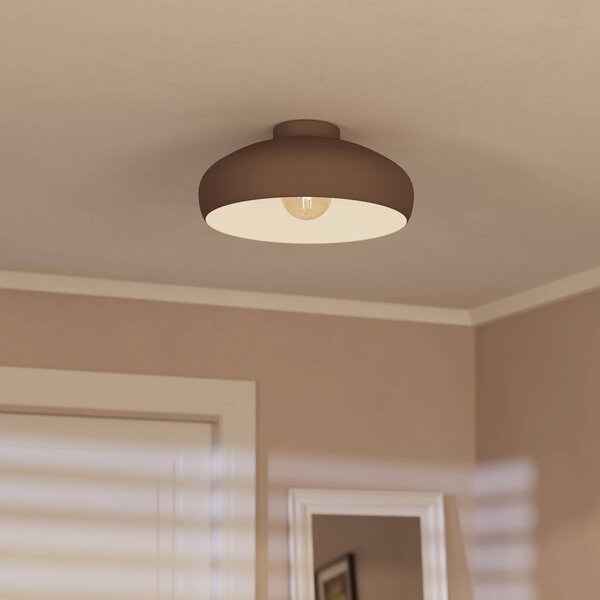 EGLO Plafoniera soffitto Mogano, dimmerabile, Marrone / Ruggine, Soggiorno / Sala da pranzo, Metallo, Scandinavo, Plafoniera