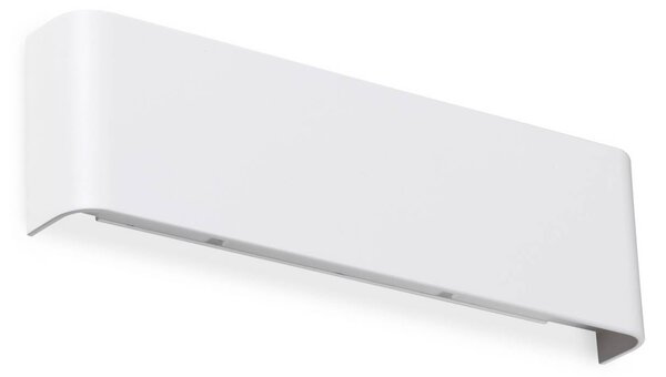 IDEAL LUX Applique da parete a LED Delta, Bianco / Opale, Soggiorno / Sala da pranzo, Alluminio, Moderno, Applique a LED