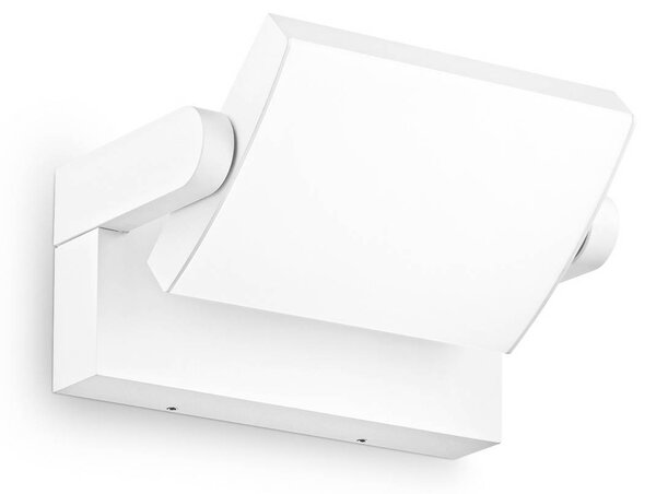 IDEAL LUX Applique da esterni a LED Swipe, Bianco / Opale, Metallo, Moderno, Applique LED da esterni
