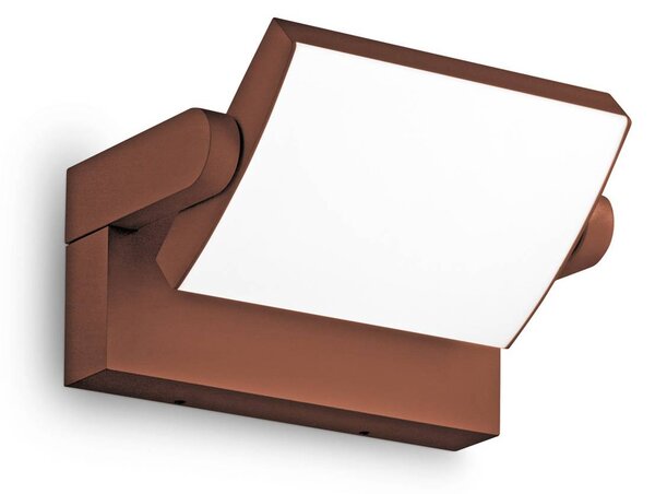 IDEAL LUX Applique da esterni a LED Swipe, Marrone / Ruggine, Metallo, Moderno, Applique LED da esterni