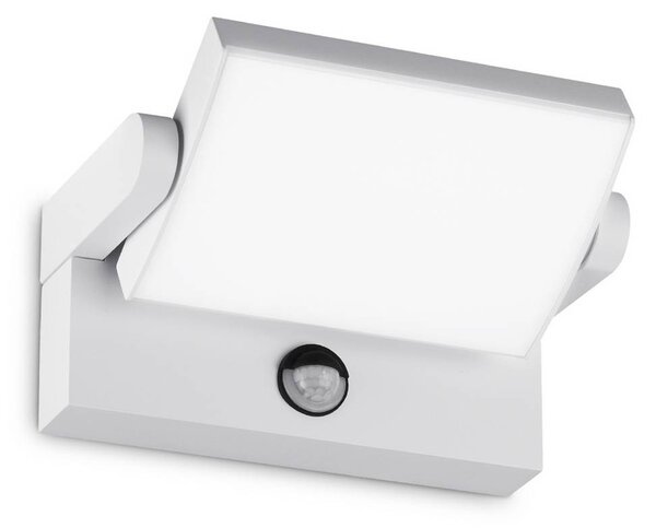 IDEAL LUX Applique da esterni LED Ideal Lux Swipe Sensor, bianco, IP54 Sensor, Bianco / Opale, Metallo, Moderno