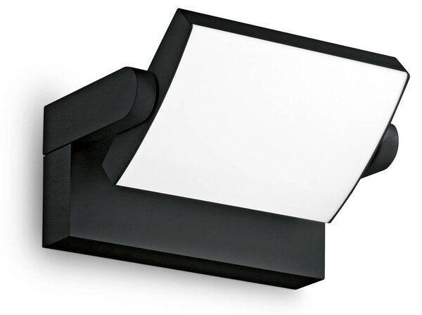 IDEAL LUX Applique da esterni a LED Swipe, Nero, Metallo, Moderno, Applique LED da esterni