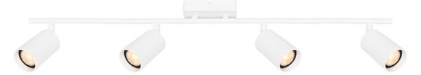 Lampada da soffitto TRIS bianco sabbiato 4xGU10x10W in alluminio, dimensioni: 16,6x82x5,5 cm, IP20, Italux