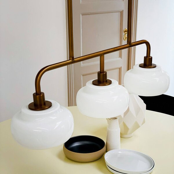 Dyberg Larsen Lampada a sospensione Ossett, dimmerabile, Bronzo / Ottone antico, Soggiorno / Sala da pranzo, Metallo, Design, Lampada a sospensione