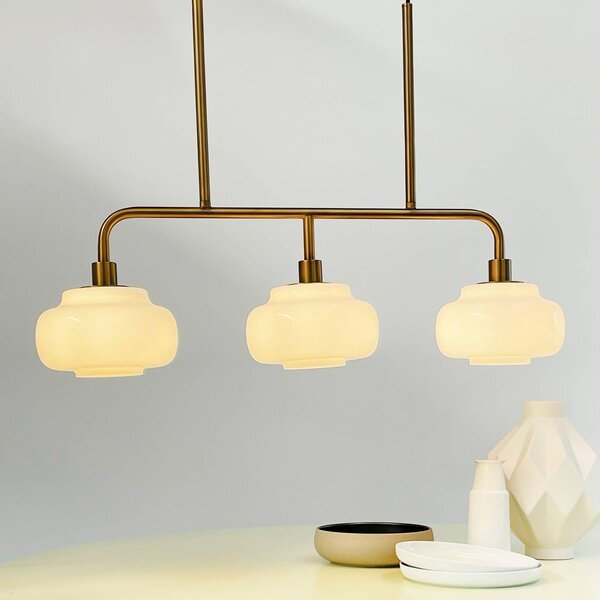 Dyberg Larsen Lampada a sospensione Ossett, dimmerabile, Bronzo / Ottone antico, Soggiorno / Sala da pranzo, Metallo, Design, Lampada a sospensione