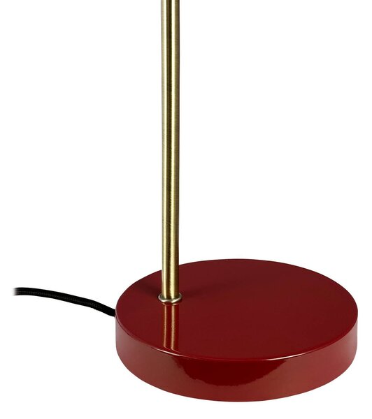 Dyberg Larsen Lampada da tavolo Ocean, Rosso, Soggiorno / Sala da pranzo, Metallo, Design, Lampada da tavolo