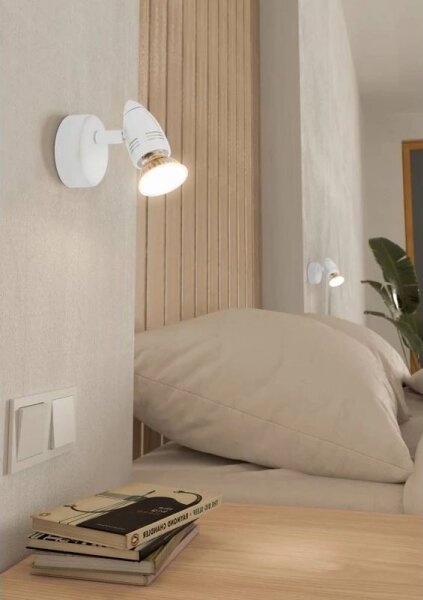 Eglo 780447 - Luce Spot da parete a LED SABADELL 1xGU10/2,8W/230V 3000K bianco