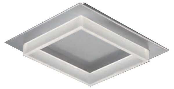 Plafoniera LED Square I 50cm argento