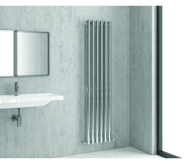 Kamalu radiatore termoarredo 420x1800mm con 6 tubi verticali modello kam-369