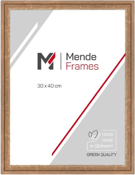 Specchio da parete in legno MendeFrames H025 30x40 cm Rovere