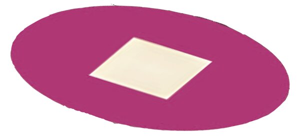 Plafoniera Contemporanea Pixart Metallo Magenta Led 36W