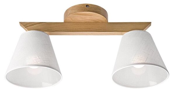 Lampadario ANTONIO 2xE14/40W/230V rovere a soffitto