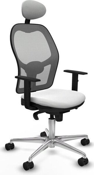Sedia da ufficio con poggiatesta Jorquera Piqueras y Crespo 1D086N1 Bianco