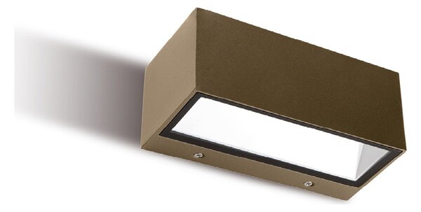 Applique Per Esterno Ed Interno In Alluminio Marrone Led 12 W 360 Lm 3000K
