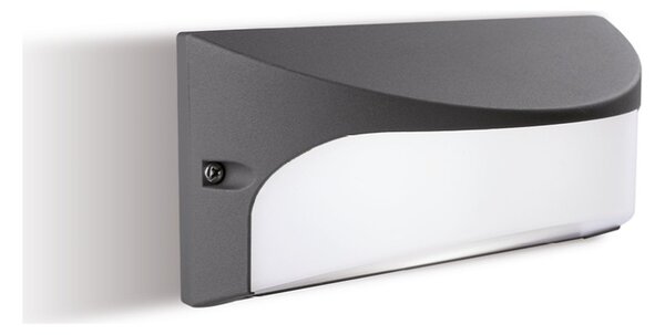 Applique Per Esterno In Alluminio Grigio Led 10 W 700 Lm 3000K Dome