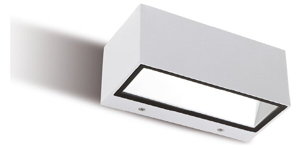 Applique Per Esterno Ed Interno In Alluminio Bianco Led 12 W 360 Lm 3000K