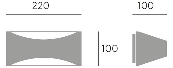 Applique Per Esterno In Allumino Bianco Led 10 W 700 Lm 3000K Ihasa