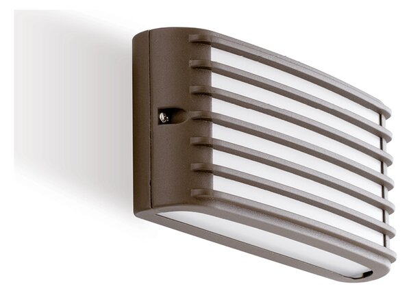 Applique Per Esterni Ed Interni Inalluminio Marrone Led 10 W 700 Lm 3000K Grid