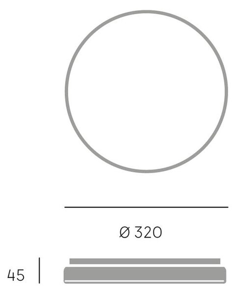 Plafoniera Per Esterni Interni Alluminio Bianco Led 28 W 2700 Lm 3000K Electra