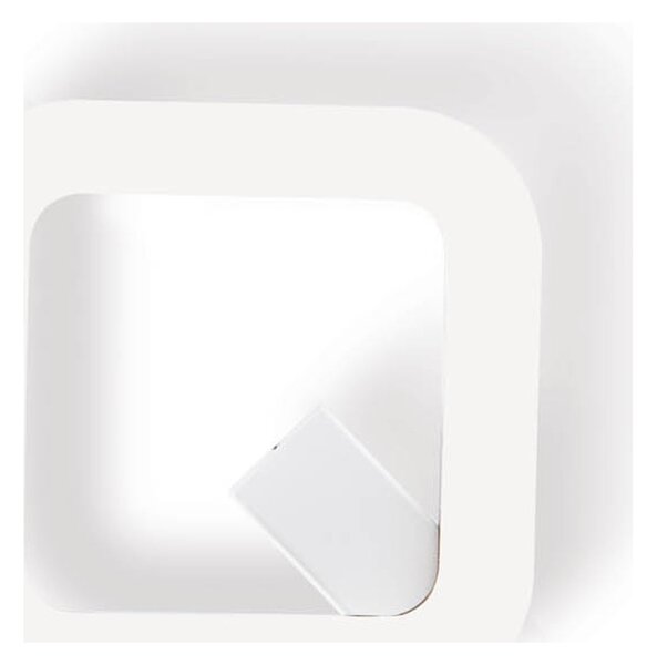 Applique Per Esterni Ed Interni Alluminio Bianco Led 20 W 2000 Lm 3000K Quasar