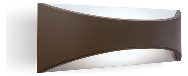 Applique Per Esterni Ed Interni In Alluminio Marrone Led 12W 400 Lm 3000K Moon
