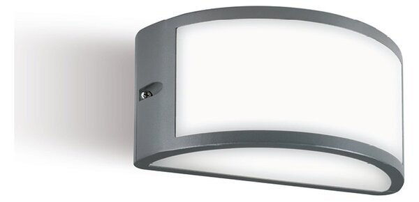 Applique Per Esterni Ed Interni In Alluminio Grigio Led 10 W 700 Lm 3000K Petit
