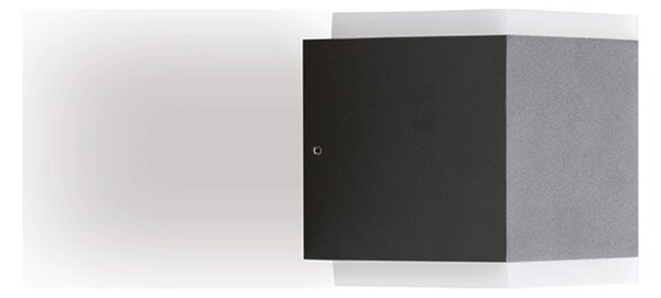 Applique Esterno Interno In Alluminio Grigio Led 7,2+7,2W 700 Lm 3000K Tango