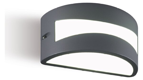Applique Per Esterni Ed Interni In Alluminio Grigio Led 10 W 700 Lm 3000K Tibet