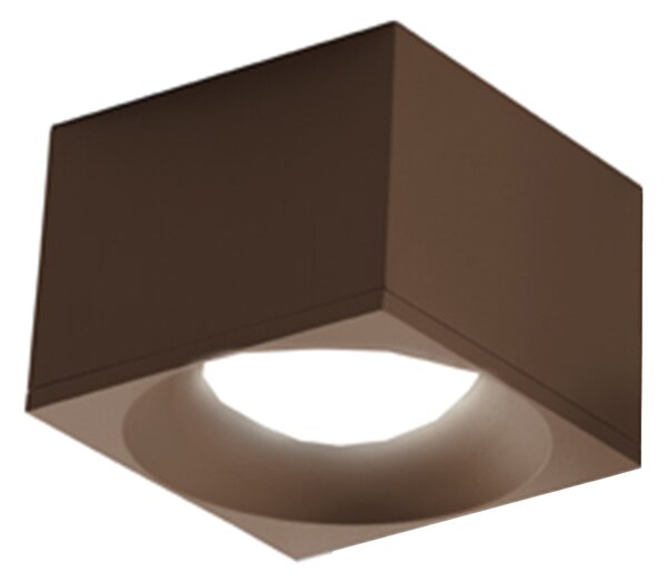 Plafoniera Contemporanea Pocket Metallo Ruggine Led 9W