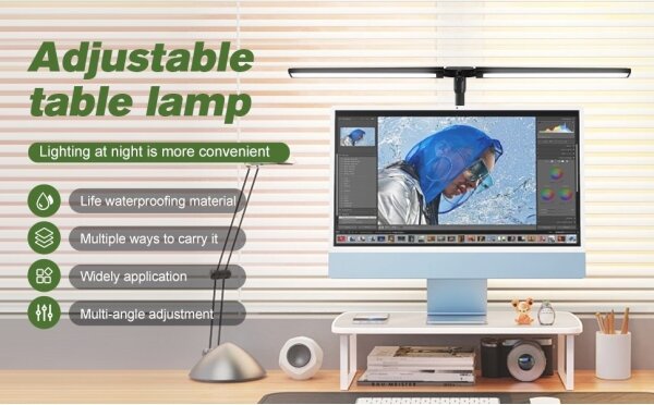 Immax 08995L - Luce LED dimmerabile per schermo OFFICE LED/24W/230V 2700-6300K CRI 95