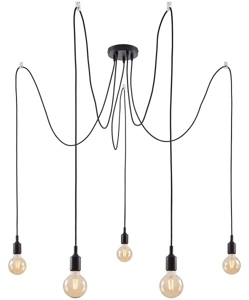 Paulmann 50389 - Lampadario a sospensione con filo NEORDIC 5xE27/20W/230V ragno