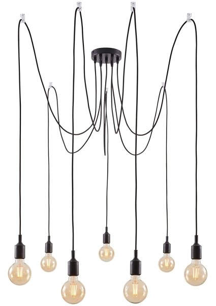Paulmann 50390 - Lampadario a sospensione con filo NEORDIC 7xE27/20W/230V ragno