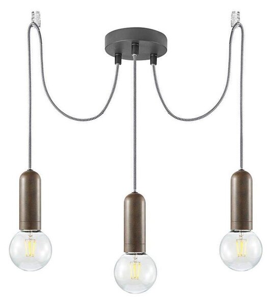 Leuchten Direkt 14776-48 - Lampadario a sospensione con filo TURN ME 3xE27/60W/230V ragno