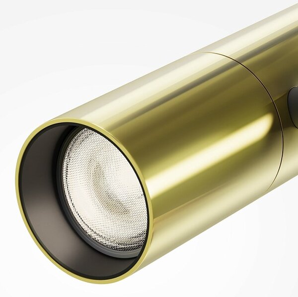 Faretto Binario Singolo Elti 1 Luce 12W 3000K nero e oro
