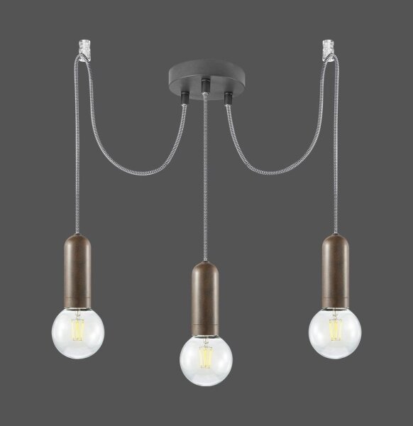 Leuchten Direkt 14776-48 - Lampadario a sospensione con filo TURN ME 3xE27/60W/230V ragno