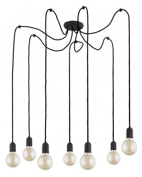 Lampadario a sospensione con filo QUALLE 7xE27/60W/230V ragno