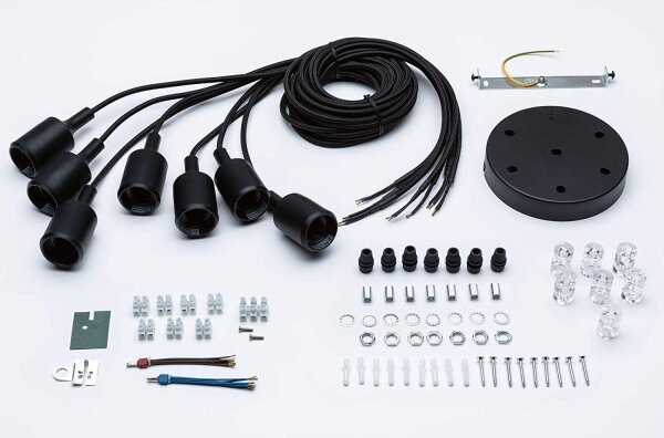 Paulmann 50390 - Lampadario a sospensione con filo NEORDIC 7xE27/20W/230V ragno
