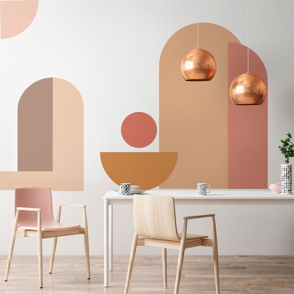 Adesivo da parete 250x200 cm Abstract Sunset - Ambiance