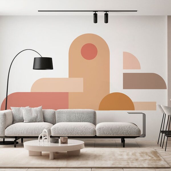 Adesivo da parete 250x200 cm Abstract Sunset - Ambiance