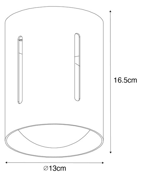 Plafoniera di design oro - Yana