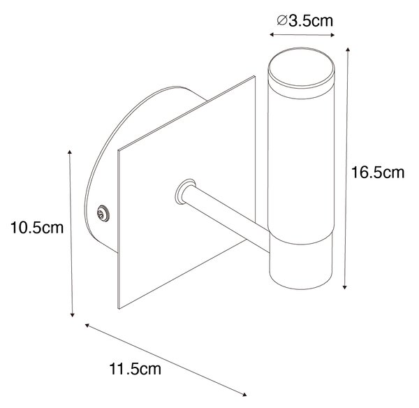 Lampada da parete per bagno moderna bianca IP44 - Bath
