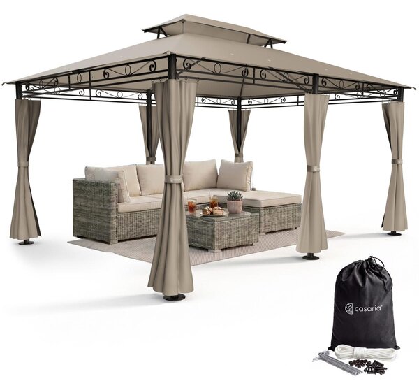 Casaria Gazebo Topas Padiglione 3x4m in Metallo