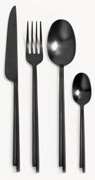 Set di posate opache spazzolate Dune, 6 persone (24 pz)