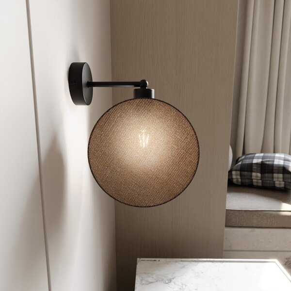 Applique 1 Luce Moderna Orion In Acciaio Effetto Naturale