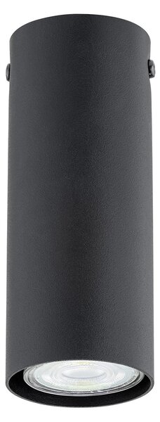 Plafoniera Moderna Faretto Mahadeva 1 Luce Acciaio Nero 15 Cm