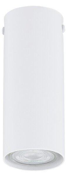 Plafoniera Moderna Faretto Mahadeva 1 Luce Acciaio Bianco 15 Cm