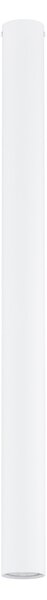 Plafoniera Moderna Faretto Mahadeva 1 Luce Acciaio Bianco 80 Cm