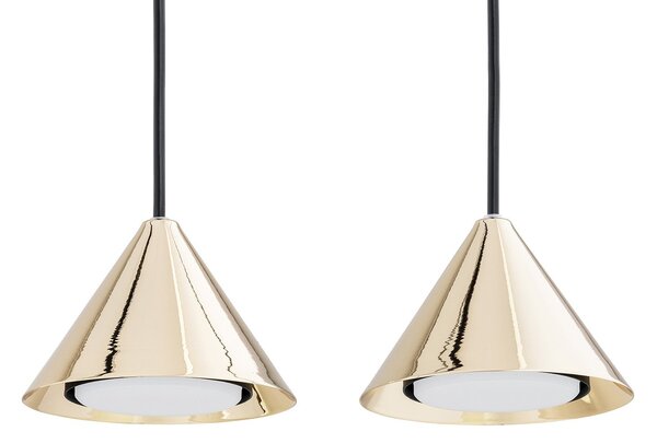 Sospensione Minimal Narayana 3 Luci In Acciaio Oro